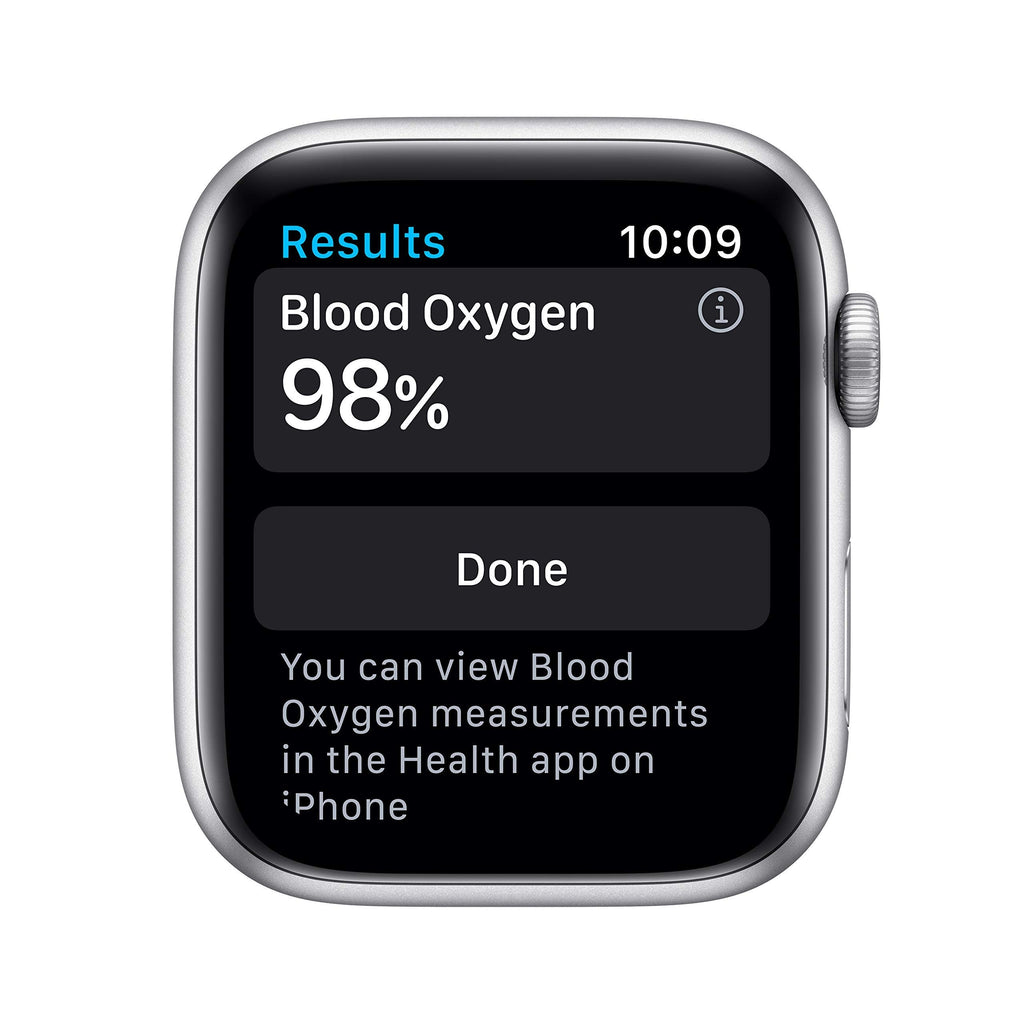 Apple Watch Series 6 44mm Silver Aluminum Case with White Sport Band GPS - M00D3LL/A