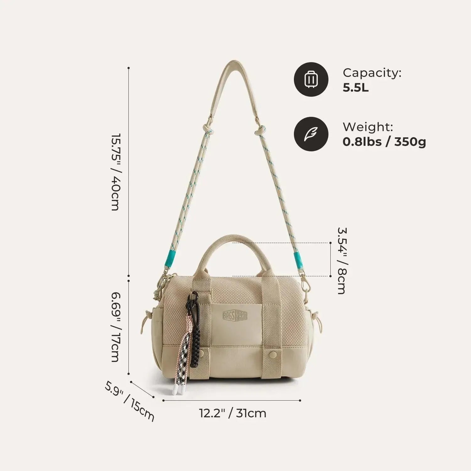 (FREE GIFT) 5.5L Mini Gym Duffle Bag