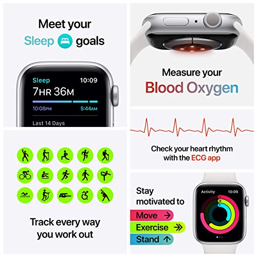 Apple Watch Series 6 (GPS) 40mm Space Gray Aluminum Case with Black Sport Band - MG133LL/A